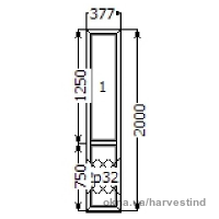 Пластиковое окно Rehau 377x2000