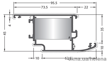 Дверная Z-образная створка 40-204-00