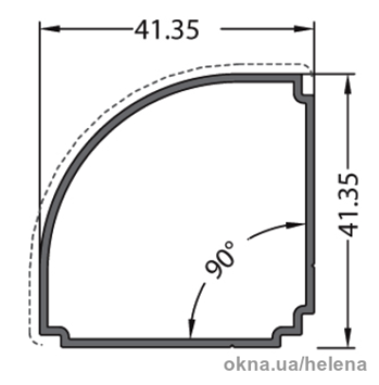 Кут 90 ° 40-507-00