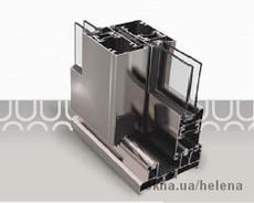 Система алюминиевого профиля 45 Т термослайдинг.