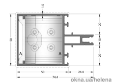 Ригель 50F-2050-15