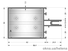 Ригель 50F-2062-15