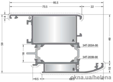 Створка дверная Z-Образная 54T-203-00