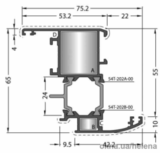 Створка оконная 60-202-00