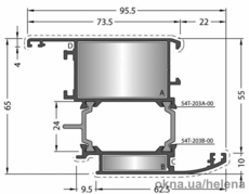 Створка дверная Z-Образная 60-203-00