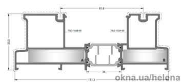 Рама двухполосная 70LS-102-00