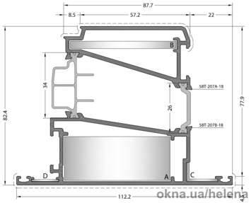 Стулка дверна 74T-207-18