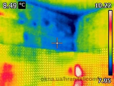 Тепловизионная фиксация мостов холода при разности давления