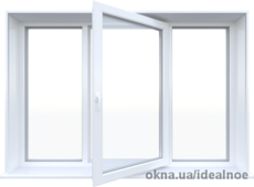 Окно металлопластиковое ThermoLine 500 New 1860 x 1560 мм.