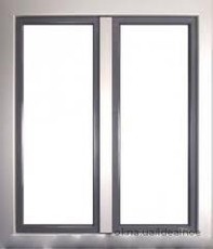 Глухое окно 2250 х 2050 мм. с двух частей