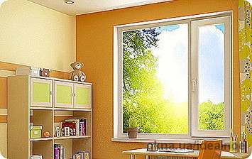 Двухстворчатое окно 1740 х 1350 мм.