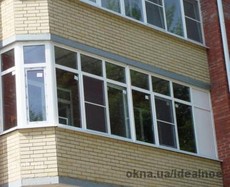 Полукруглый балкон 4900 х 1600 мм.