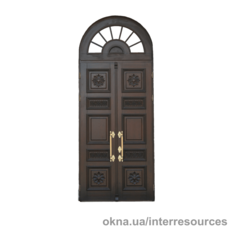 Двери входной группы арочные штульповые