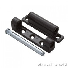 Петля не регулируемая (фрамужная), 100мм. коричневая.