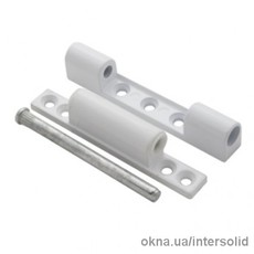 Петля не регулируемая (фрамужная), 100мм. белая.