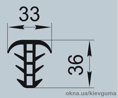 Уплотнители для алюминиевых конструкций И.2169