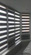 Рулонные шторы День-Ночь на панорамные окна