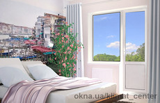 Металоластиковий балконний блок REHAU Euro-Design 60 Київ Южна Борщагівка