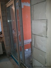 Дверь Комфорт Таун на балкон (раздвижка) 1785х2680 REHAU ECOSOL DESIGN 70 с двухкамерным стеклопакетом