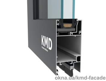 KMD.38 Window and door system of aluminum profiles without thermal breaks