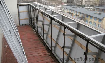 Остекление балконов и лоджий в Одессе. Внутренняя и внешняя отделка! Сварка выноса!