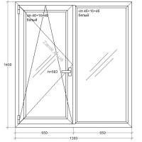 Окно из профиля WDS 400
