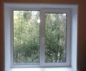 Металлопластиковое окно для коттеджа, двух створчатое (Подгородное) Rehau Euro 60
