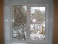 Двостулкове металопластикове вікно в офіс (Броди) REHAU Euro 60