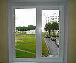 Металопластикове вікно в кімнату з двох половин - 1300х1350 мм (Нетішин)