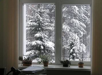 ПВХ окно в кирпичный дом, двухстворчатое - 1500х1400 мм. в Василькове
