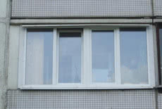 ПВХ балконная рама 2700х1400 REHAU EURO 60