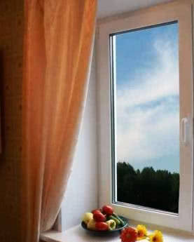 Одностулкове пластикове вікно - 870х870 мм висота / ширина (Рожнятів)