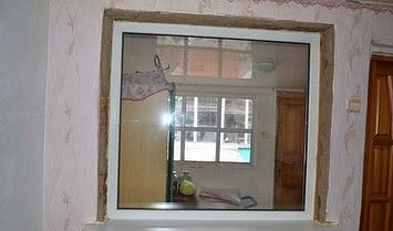 Окно из ПВХ с одной створкой - 150х60 см. (ВхШ) (Знаменка)