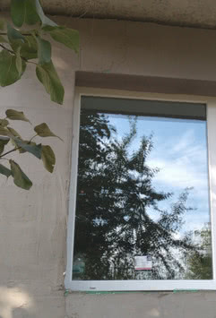 Глухе вікно з ПВХ профілю Рехау Євро 70 в Новій Одесі