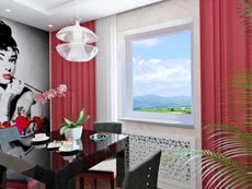 ПВХ глухое окно Rehau - немецкое качество - 150х60 см (ВхШ). Боярка