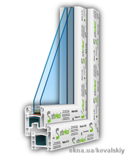 Steko S400 с фурнитурой AXOR, ст-т однокамерный энергосберегающий, размер 1300*1400