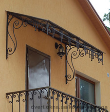 Кованый козырек