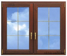 Окно из евробруса Forest Line 78mm