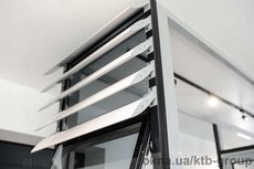 Система стационарных алюминиевых ламелей для солнцезащиты