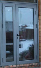 Алюминиевые входные группы, двери