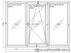 Окно Rehau Synego 2100х1500