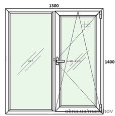 Окно PLAFEN 1300*1400 за 5900 руб. (Всё Включено)