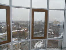 Обшивка алюминиевой стоечно-ригельной фасадной системы