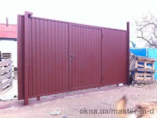 Ворота откатные консольные гаражные