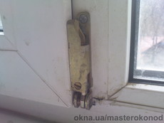 Регулировка фурнитуры створки окна