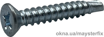 Window self-tapping screw 3.9x25 with notches (1000 pcs.)