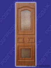 РОЗПРОДАЖ 24 мм Сендвіч панель: Рубін Р-03 (зол.дуб, 2-х сторонній). Скло - дельта коричнева. Розміри - 563*1845 мм*24 мм