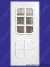 Сендвіч панель: Граніт г-02 (білий). Скло - дельта коричнева. Розміри - 880*2050 мм*24мм