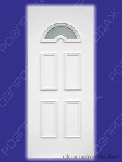 Сендвіч панель: Діамант Д-02 (білий). Скло - дельта біла. Розміри - 880*2050 мм*24мм