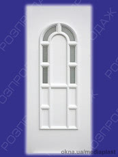 Сендвіч панель: Опал О-01 (білий). Скло -дельта біла. Розміри - 880*2050 мм*24мм